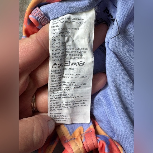 Prana Vibrant Pink and Purple Bikini Set XL NWOT - Picture 5 of 5